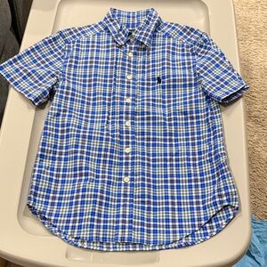 Blue Plaid Boys Shirt